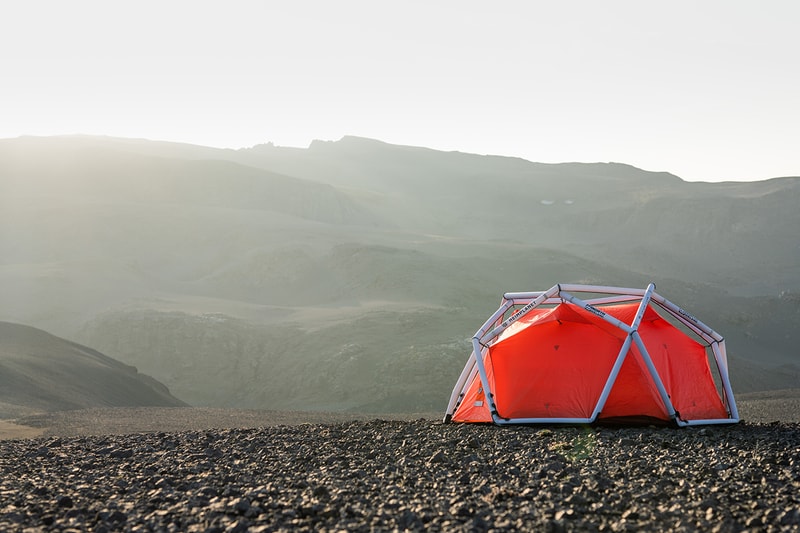 66°North heimplanet cave xl release information details tent iceland bright orange