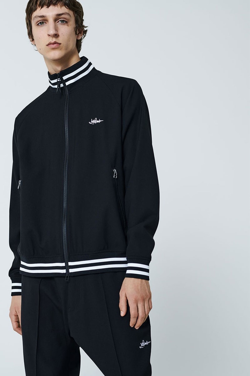 Hiroshi Fujiwara Loro Piana black navy spring summer 2022 collection collab tracksuits tailored suits jersey parka graffiti sandals totes records rei imai 