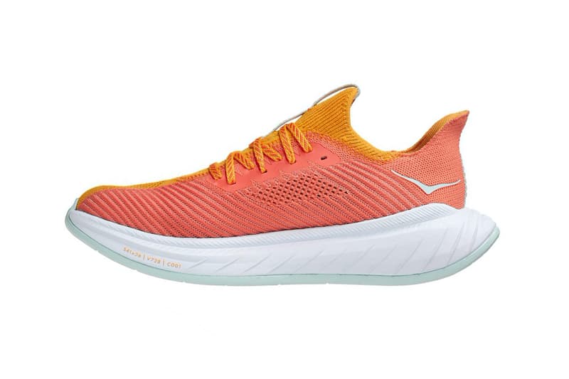 HOKA ON ONE Carbon X 3 "Radiant Yellow/Camellia" release information running sneaker super shoe