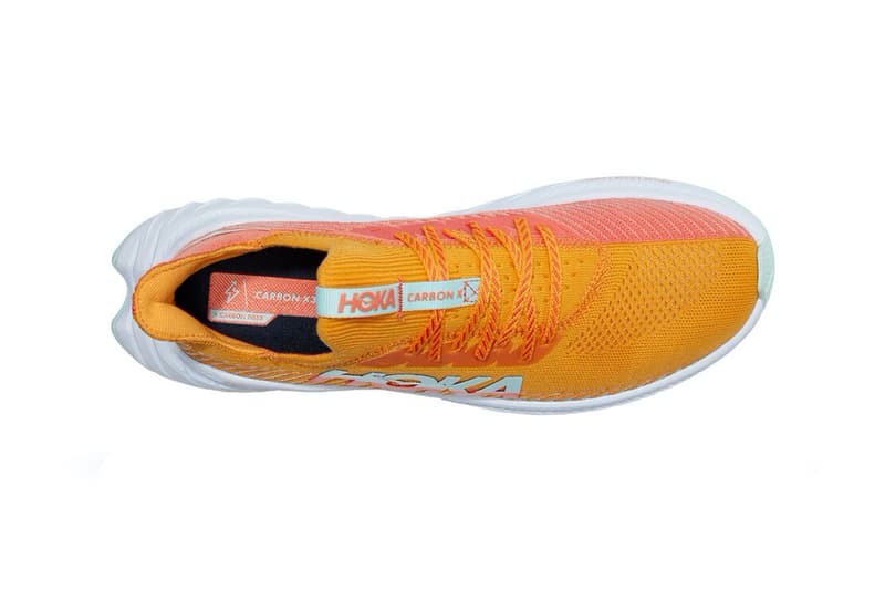 HOKA ON ONE Carbon X 3 "Radiant Yellow/Camellia" release information running sneaker super shoe