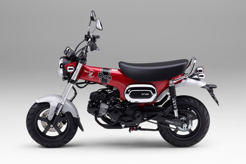 Honda mini motorcycle s125 dax bike brings back revival dachshund sausage dog cub grom monkey t shape 125cc pearl cadet grey nebula red air cooled sohc release info news