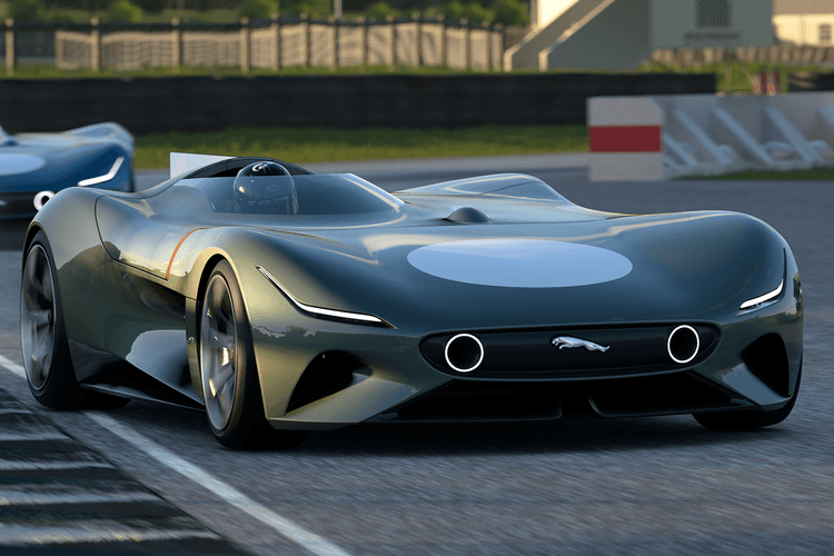 The Jaguar Vision Gran Turismo Roadster Is an Electric Hypercar Inspired by a Racing Past
