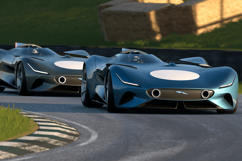 Jaguar Vision Gran Turismo Roadster GT7 Gran Turismo Racing Car Game Launch Information PlayStation 5 Concept Electric Car No Roof