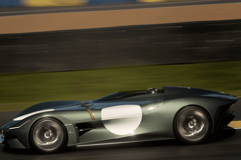 Jaguar Vision Gran Turismo Roadster GT7 Gran Turismo Racing Car Game Launch Information PlayStation 5 Concept Electric Car No Roof