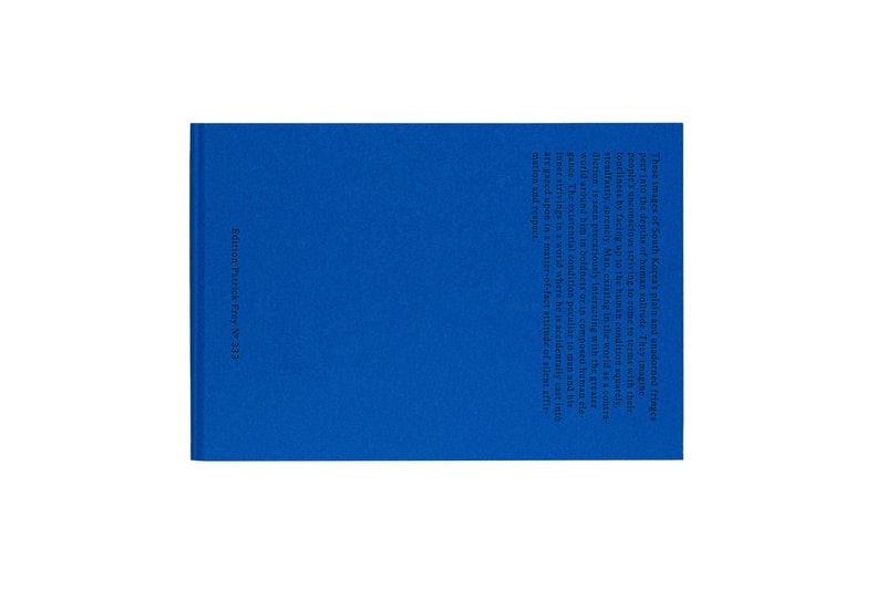 Jong Won Rhee 'Solitudes of Human Places' Edition Patrick Frey