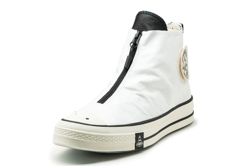 Joshua Vides x Converse Chuck Taylor All Star '70 Hi Weapon CX Hi Pro Leather Ox White Black Collaboration Outlined Drop Date Closer First Look