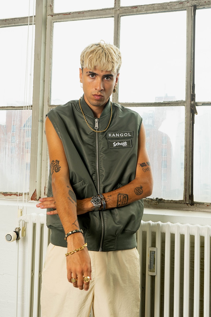 Kangol x Schott NYC Spring/Summer 2022 Lookbook release information collection collaboration 