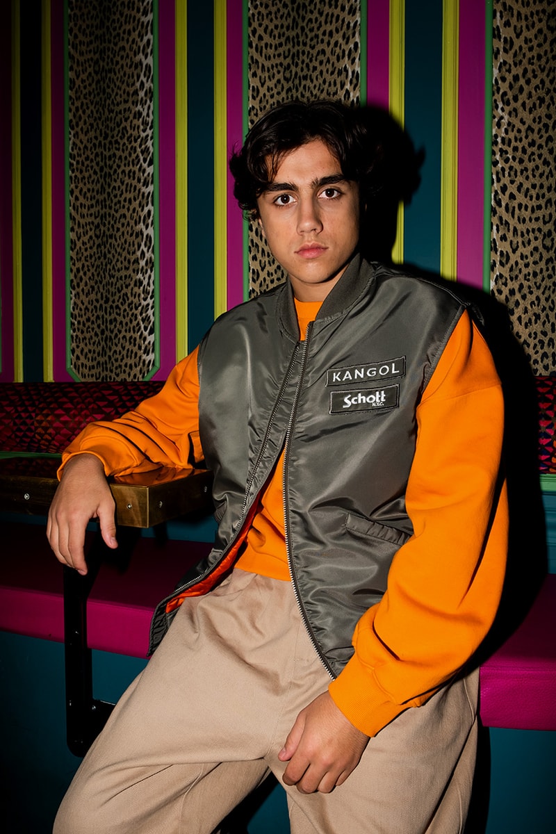 Kangol x Schott NYC Spring/Summer 2022 Lookbook release information collection collaboration 