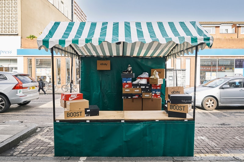 Kurupt FM eBay Sneaker Resell Charity Raffle London Bethnal Green pop up Off White Nike Dunk 50 Virgil Abloh Salehe Bembury Union AJ1