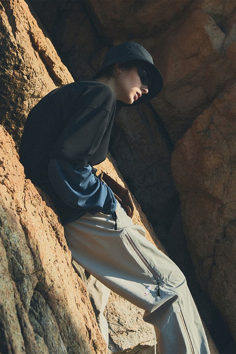 Lost Management Cities 2022 active gear collection lookbook coolon aerocool 3L w proof tees hiking shorts headwear caps bucket hats bags release info date