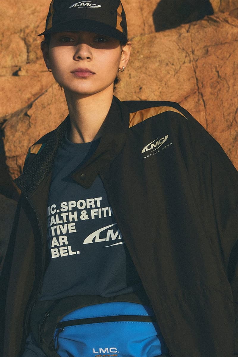 Lost Management Cities 2022 active gear collection lookbook coolon aerocool 3L w proof tees hiking shorts headwear caps bucket hats bags release info date