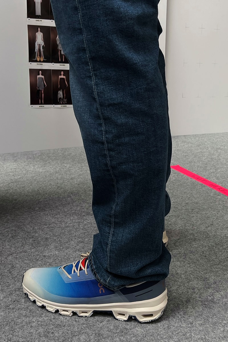 LOEWE x On Sneaker Collaboration Jonathan Anderson On Foot Womenswear Fall Winter 2022 2023 FW22 Runway Show Release Information