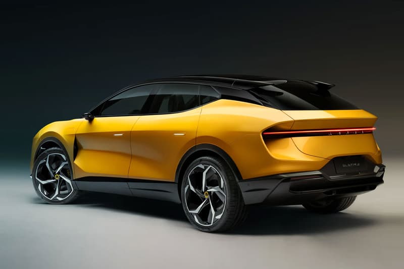 Lotus eletre hyper suv 600 hp awd ev 5-door production model china europe uk type 132 fast charge 100 kwh 363 miles tesla model x long range plus 600 horsepower 161 mph less than 3 seconds yellow carbon fiber kef audio lidar