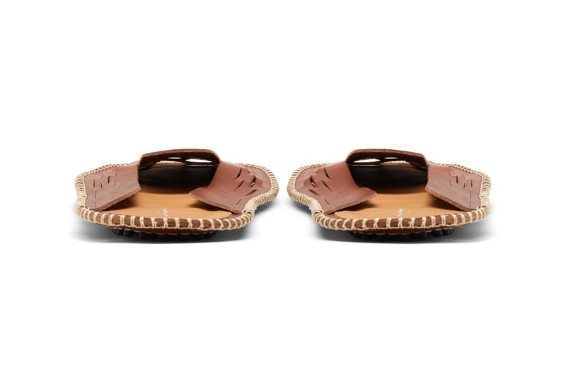 Maison Margiela Laser Cut Shoes Slip On Mules Sandals Flat 2D Tan Avant Garde Designer 