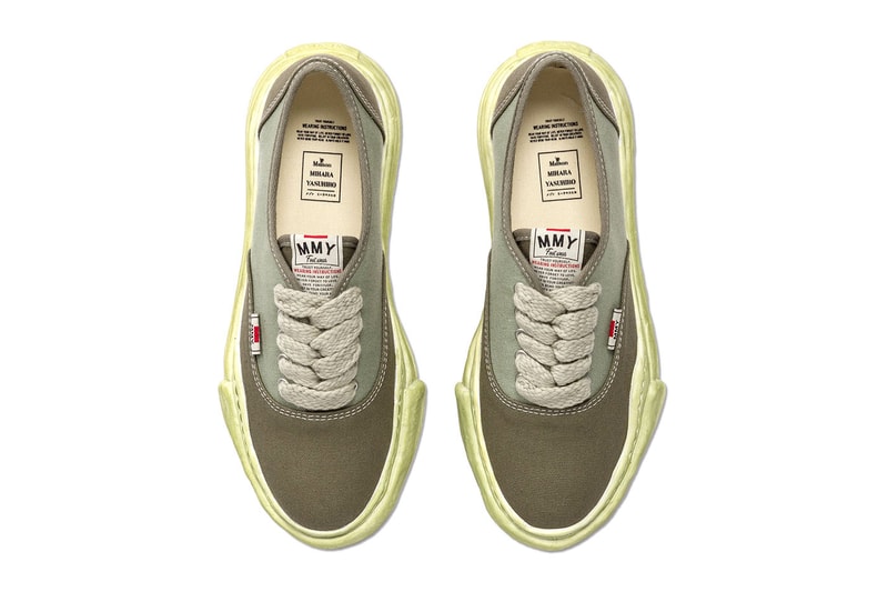 Maison Mihara Yasuhiro Low Top Sneakers New Colorways HBX Release Info Buy Price Blue Black Green White OG Soles