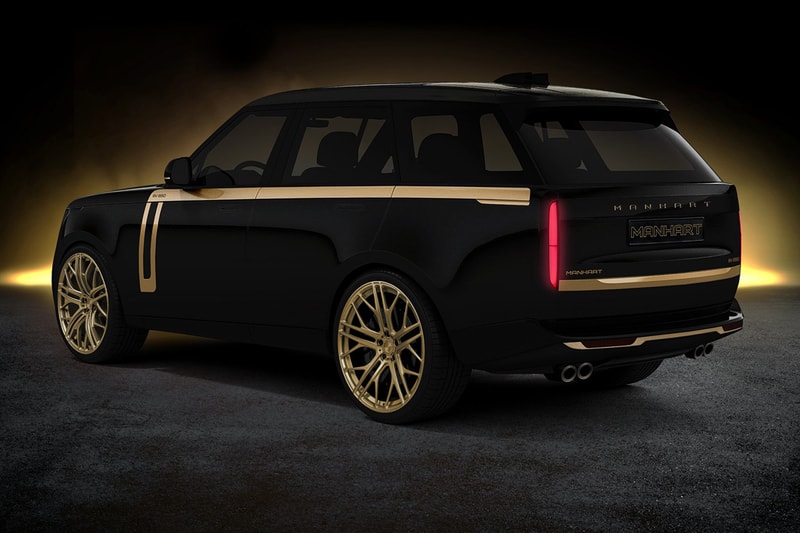 MANHART Range Rover Vogue RV 650 Middle East SUV Luxury British Car Rending Custom Black Gold Concept 