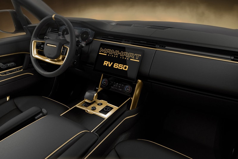 MANHART Range Rover Vogue RV 650 Middle East SUV Luxury British Car Rending Custom Black Gold Concept 
