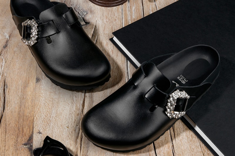 Manolo Blahnik x Birkenstock Collaboration Boston Arizona Crystal Embellishment Designer Carrie Bradshaw Sex and the City Release Info