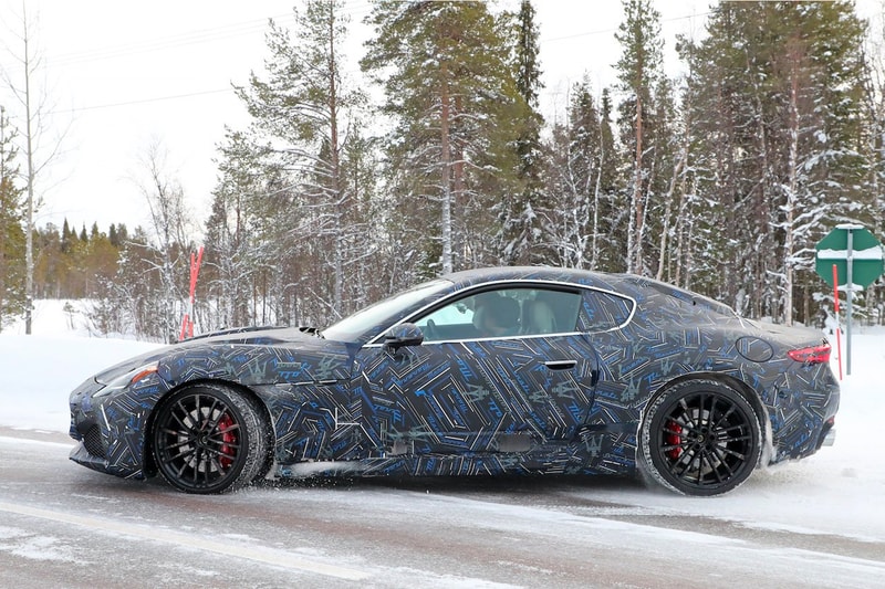 maserati granturismo 2022 model design teaser camouflage body hidden 