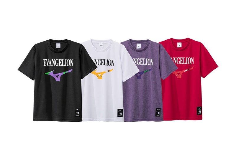 Mizuno Evangelion apparel collaboration collection unit 00 unit 01 unit 02  pre-order windbreaker jackets caps hats twoels face masks release info 