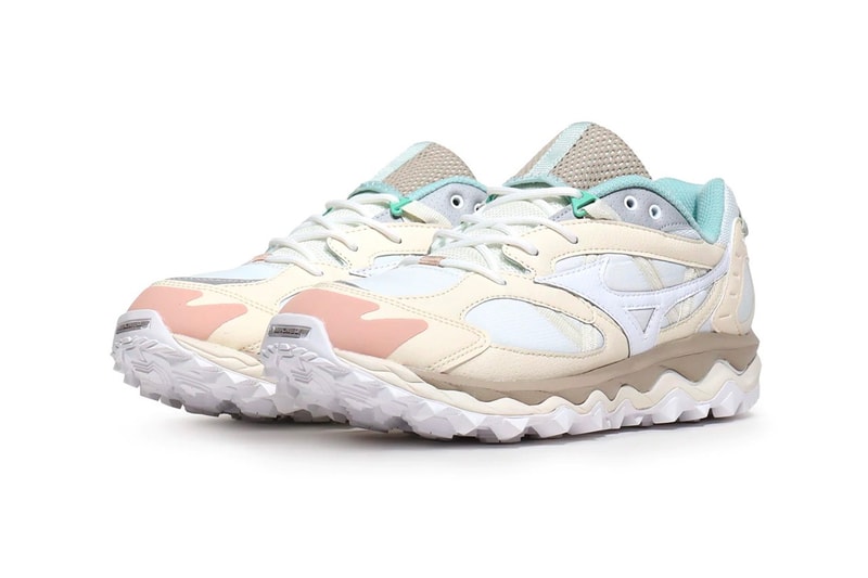 Mizuno Wave Mujin TL Antique White/White/Grey Mist Michelin Rubber Outsole Thermo-Transfer Overlays Lacing Technical Ripstop Release Info Footwear GR Drops Sneakers