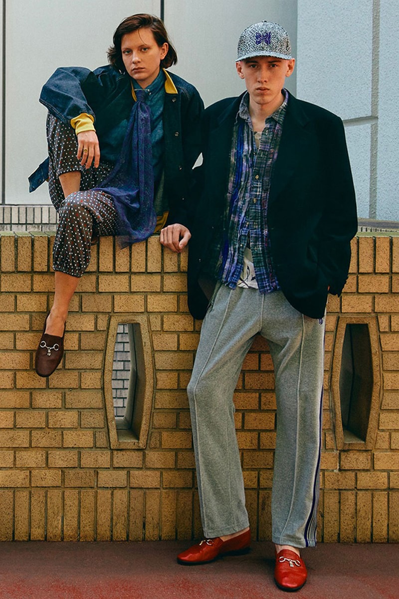 Needles Spring Summer 2022 Collection HBX Release Info Buy Price Work Shirts Jackets Pants Hippie Retro 70s Velour Tracksuits Butterfly Embroidery