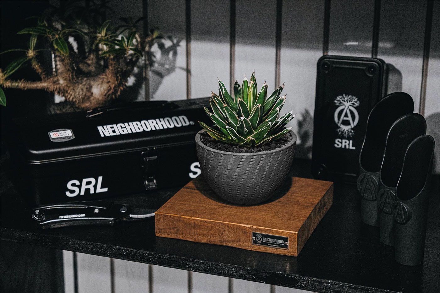 Closer Look at Neighborhood SRL Collection HBX Release Info Buy Plant Care Ceramic Pot Wood Board Garden Clippers Soil Scoops Toolboxes