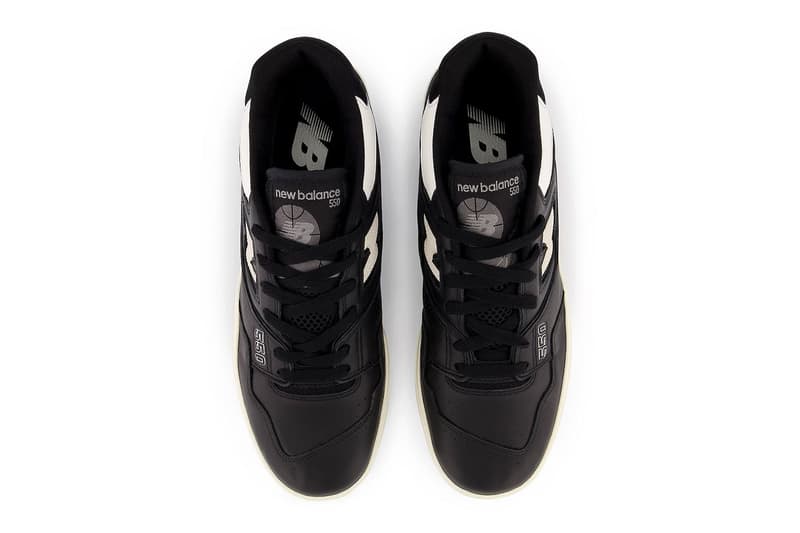 New Balance 550 Is Arriving in a "Panda" Colorway BB550LBW black and white sneakers shoes