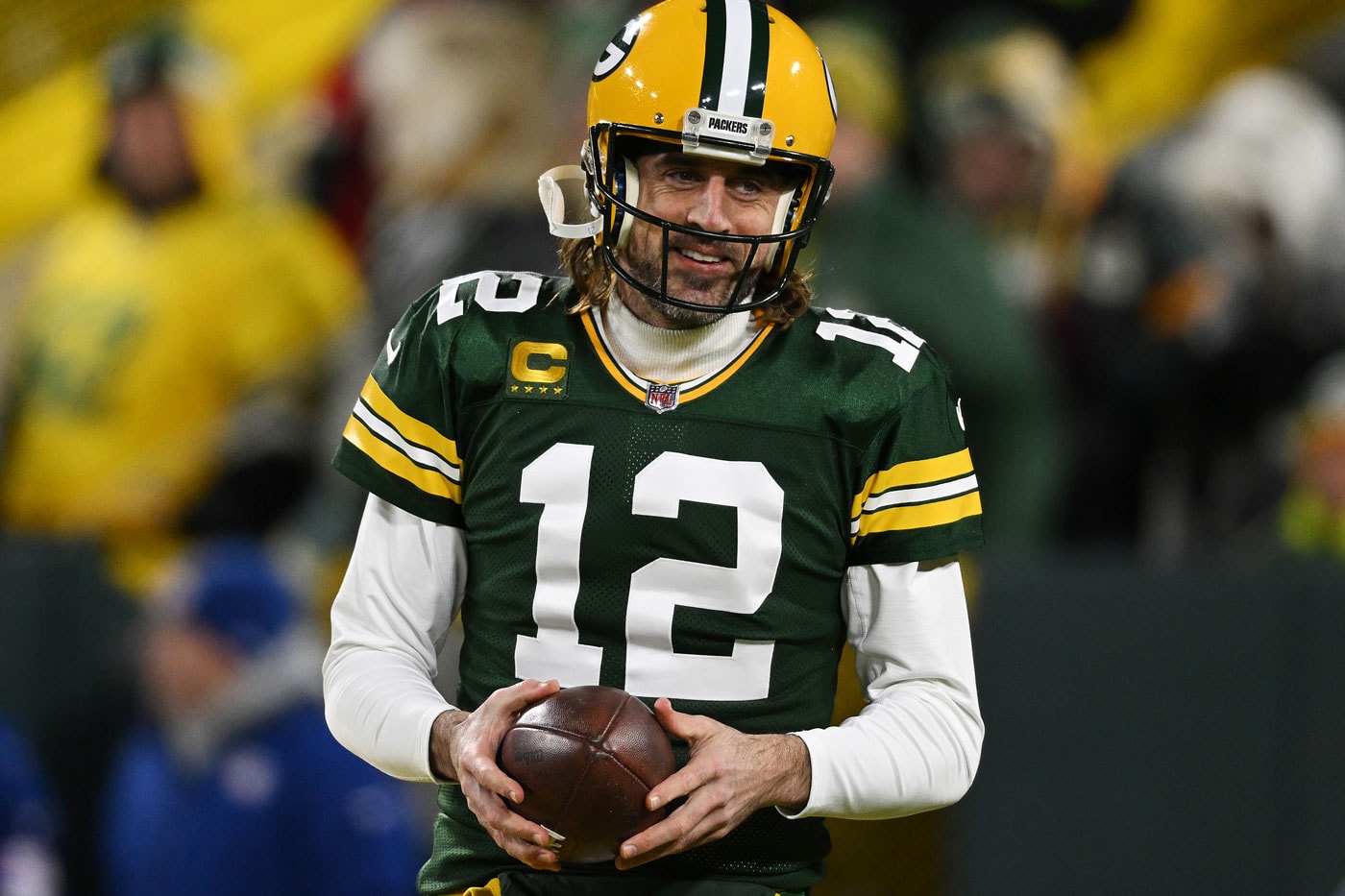 Aaron Rodgers Confirms He Will Be Returning to the Green Bay Packers Next Season quarterback qb year 18 nfl american football