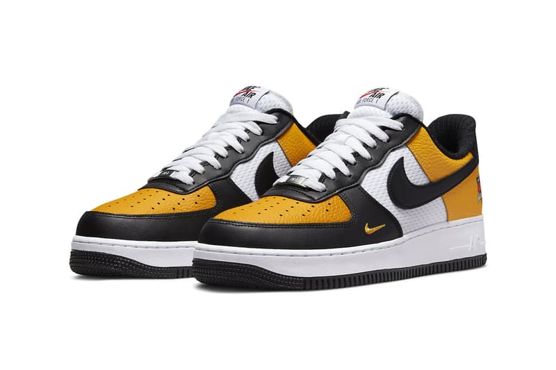 Latest Nike Air Force 1 Edition Goes Full Varsity With Jersey Mesh Paneling DQ7775-700 af1 low baskteball nba