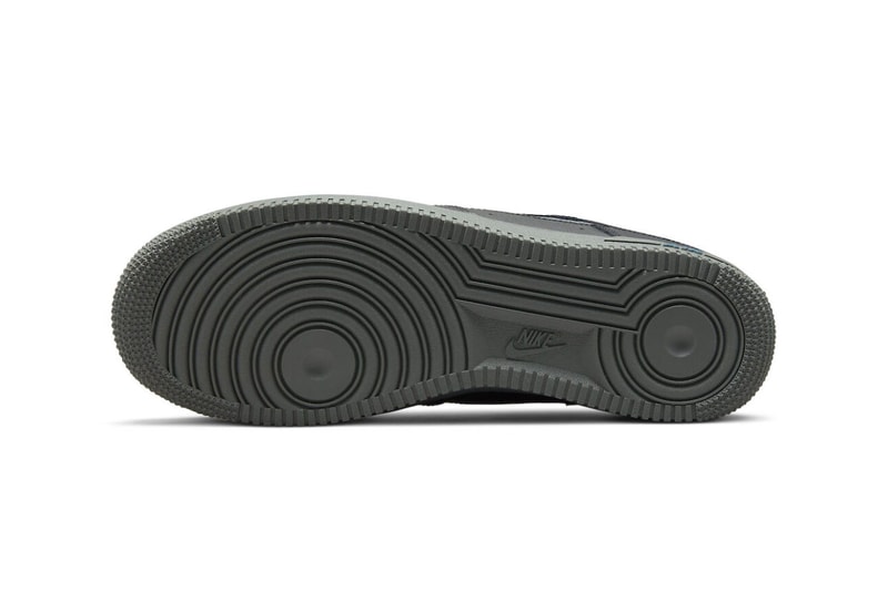 NIke Air Force 1 cut out swoosh carbon fiber black blue gray DR0155-002 2022 Date Buy Price