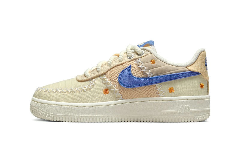 Nike Air Force 1 Low Los Angeles Anniversary Edition california poppy woven nylon canvas deconstructed orange sail rope laces tan dv4141-100 release info date price