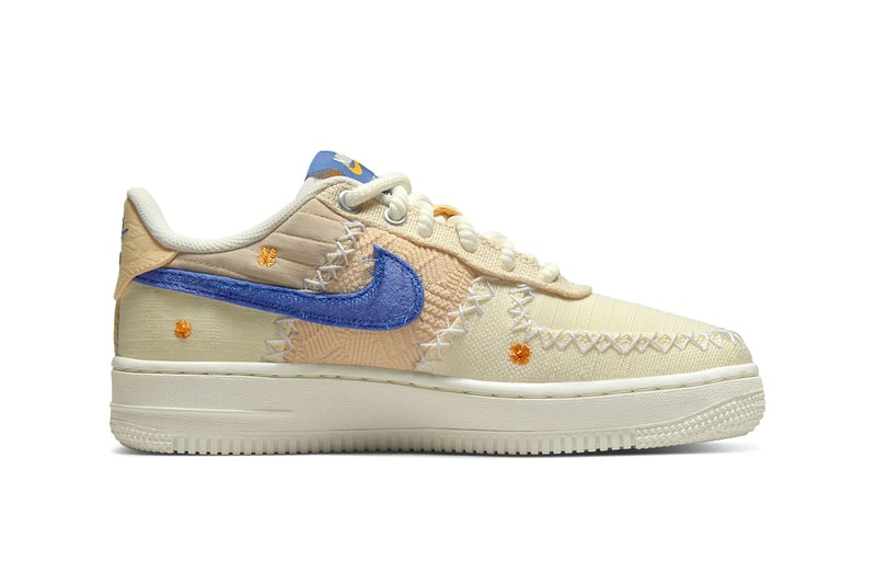 Nike Air Force 1 Low Los Angeles Anniversary Edition california poppy woven nylon canvas deconstructed orange sail rope laces tan dv4141-100 release info date price