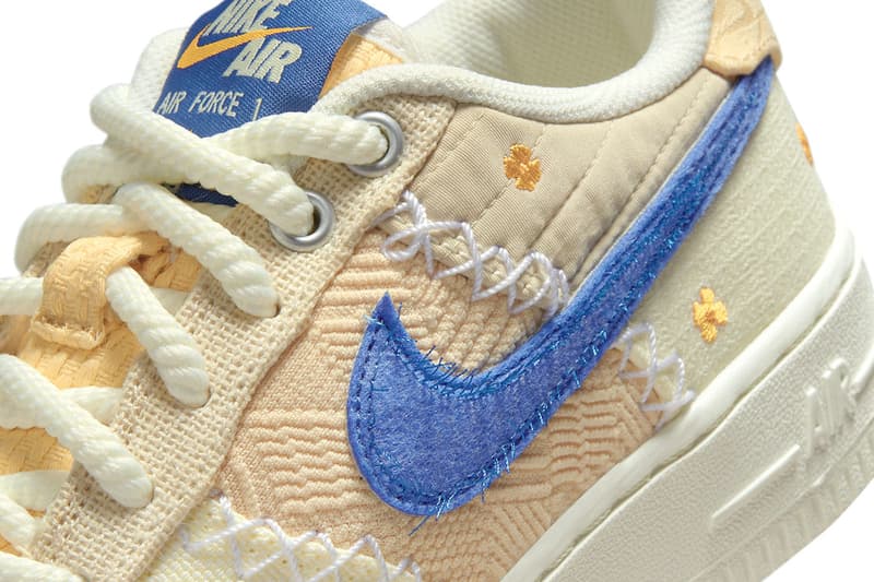 Nike Air Force 1 Low Los Angeles Anniversary Edition california poppy woven nylon canvas deconstructed orange sail rope laces tan dv4141-100 release info date price