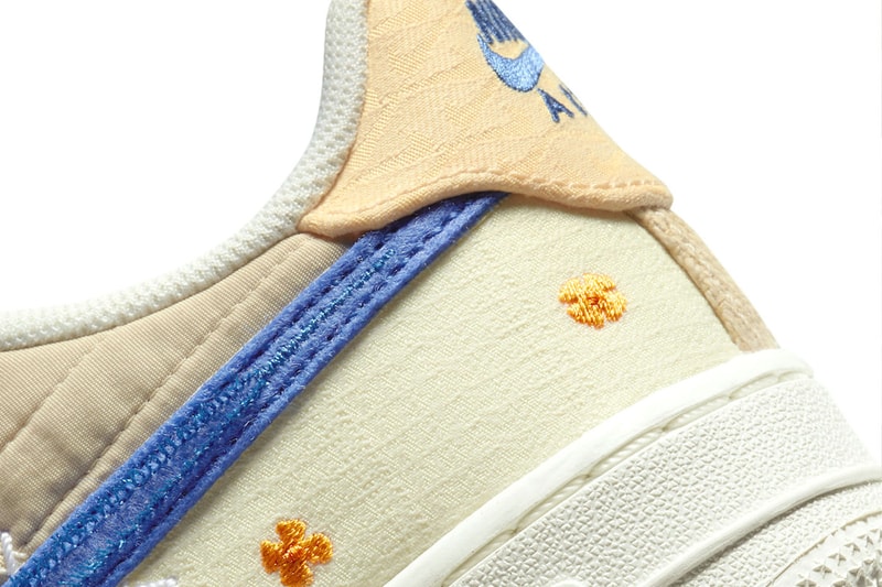 Nike Air Force 1 Low Los Angeles Anniversary Edition california poppy woven nylon canvas deconstructed orange sail rope laces tan dv4141-100 release info date price