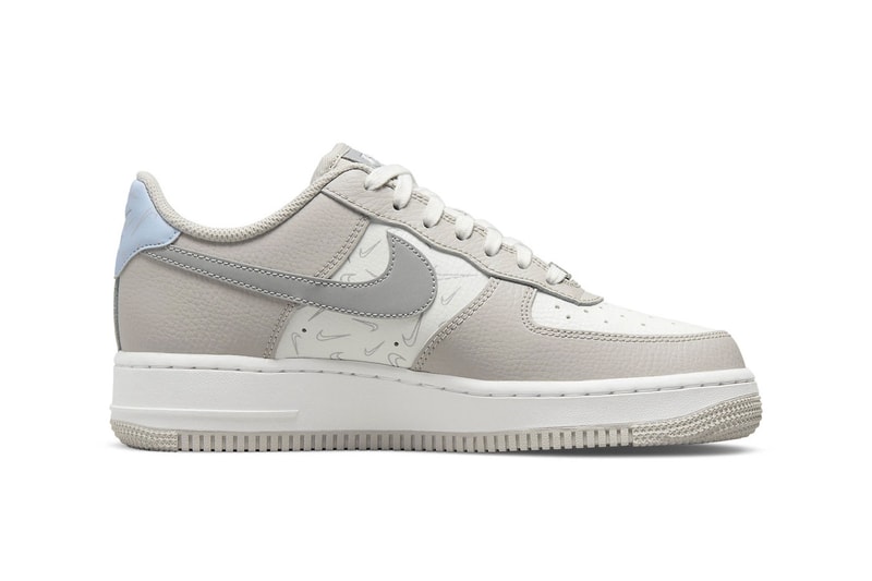 Nike Air Force 1 Low "Reflective" Release Info DR7857-101 Nike Reveals New Air Force 1 Low Covered in Reflective Mini Swooshes