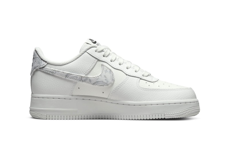 Nike Air Force 1 White Paisley Print Colorway white grey fog dj 9942 100 release info date price info