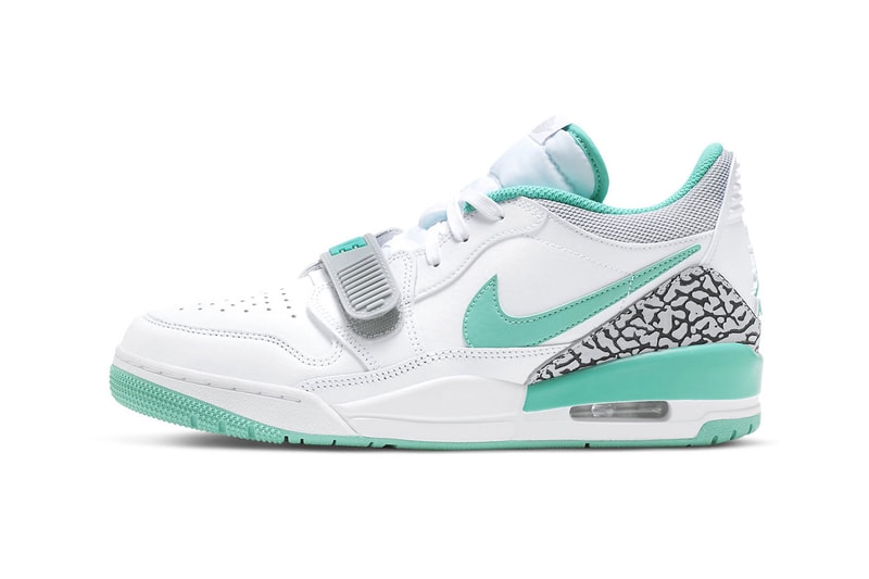 The Air Jordan Legacy 312 Low "Turquoise" Receives a Luxe Tiffany-like Colorway for the Summer white turquoise CD7069-130 nike jordan brand michael jordan