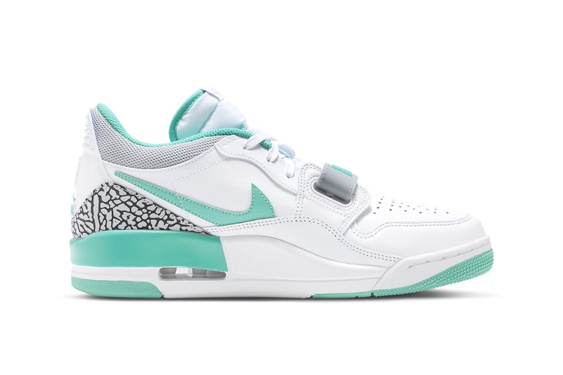 The Air Jordan Legacy 312 Low "Turquoise" Receives a Luxe Tiffany-like Colorway for the Summer white turquoise CD7069-130 nike jordan brand michael jordan