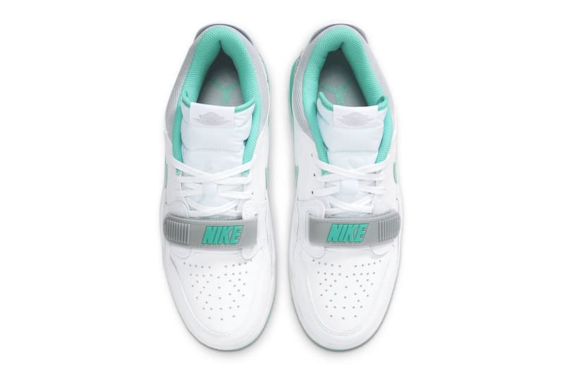 The Air Jordan Legacy 312 Low "Turquoise" Receives a Luxe Tiffany-like Colorway for the Summer white turquoise CD7069-130 nike jordan brand michael jordan