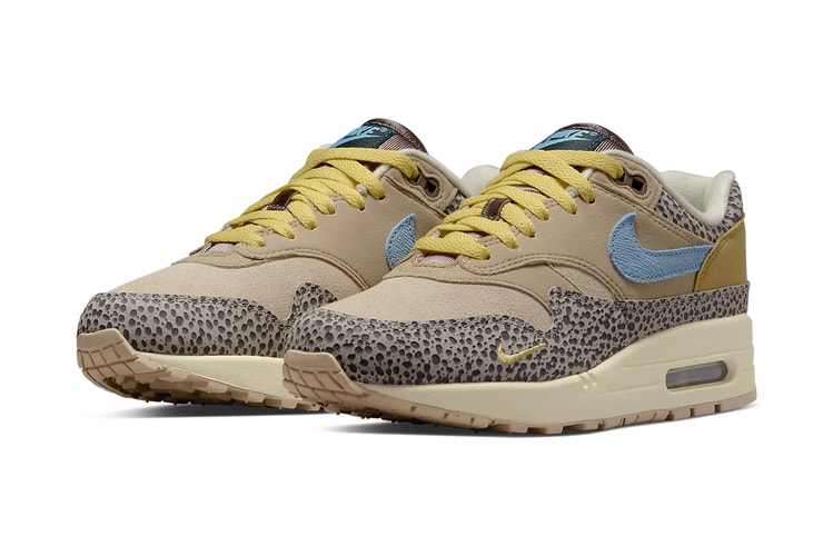 Nike Air Max 1 "Cobblestone/Worn Blue" Comes Fitted With Safari Print