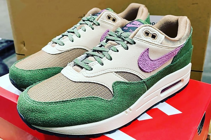 nike air max 1 treeline light bordeaux dark driftwood DR9773 300 sb dunk high skunk release date info store list buying guide photos price 