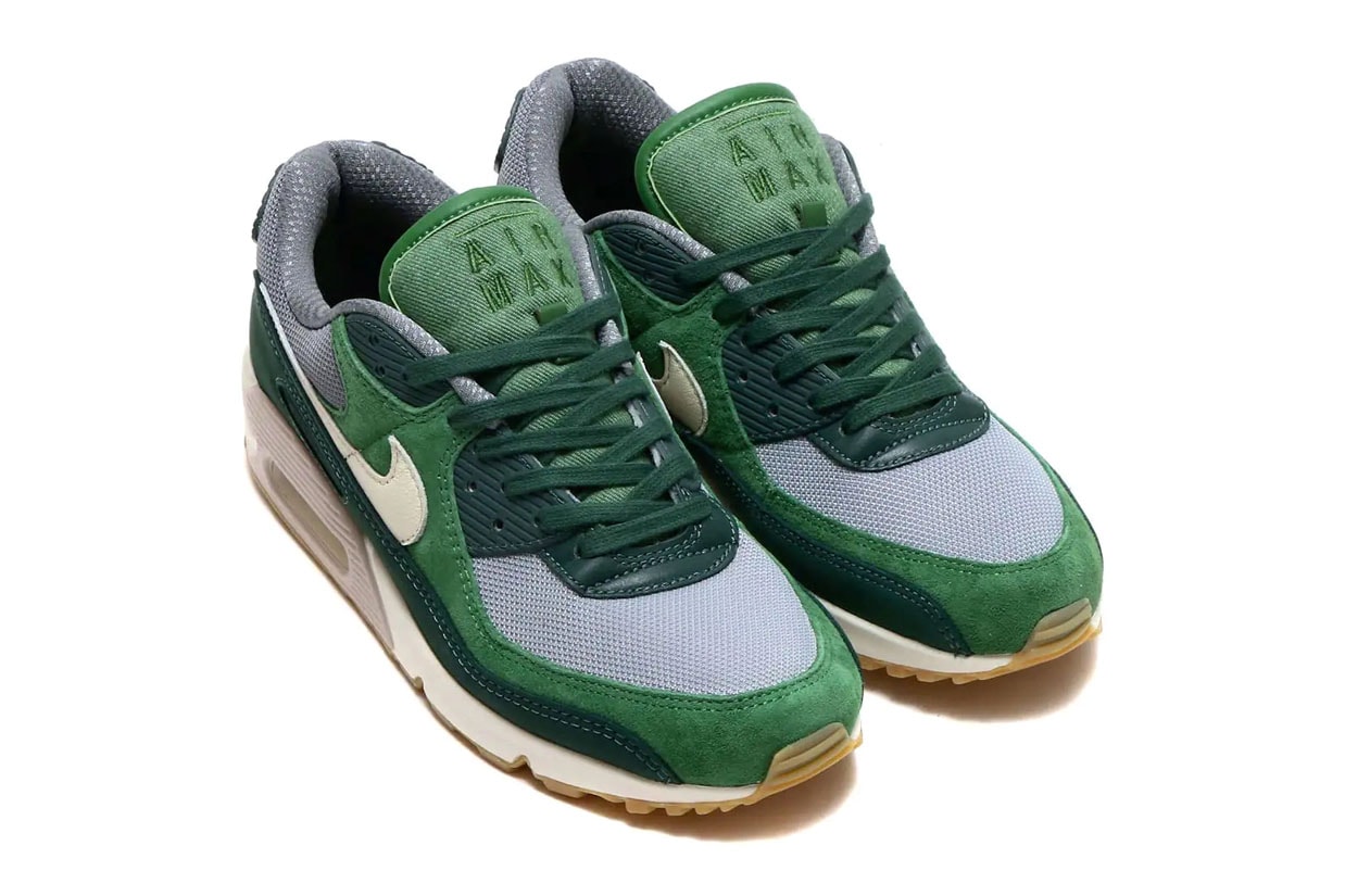 Nike Air Max 90 Pro Green pale ivory forest green dh4621-300 release info air max day release info date price suede white sail grey