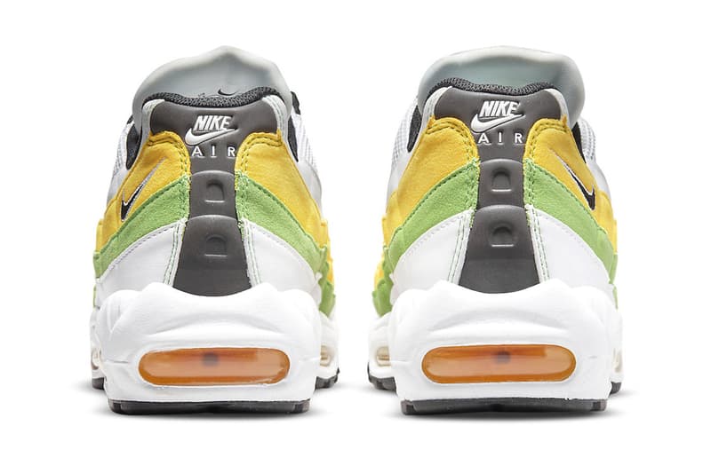 Nike Air Max 95 lemon lime dq3429 100 release info date price 180 USD white mesh leather suede green apple tour yellow