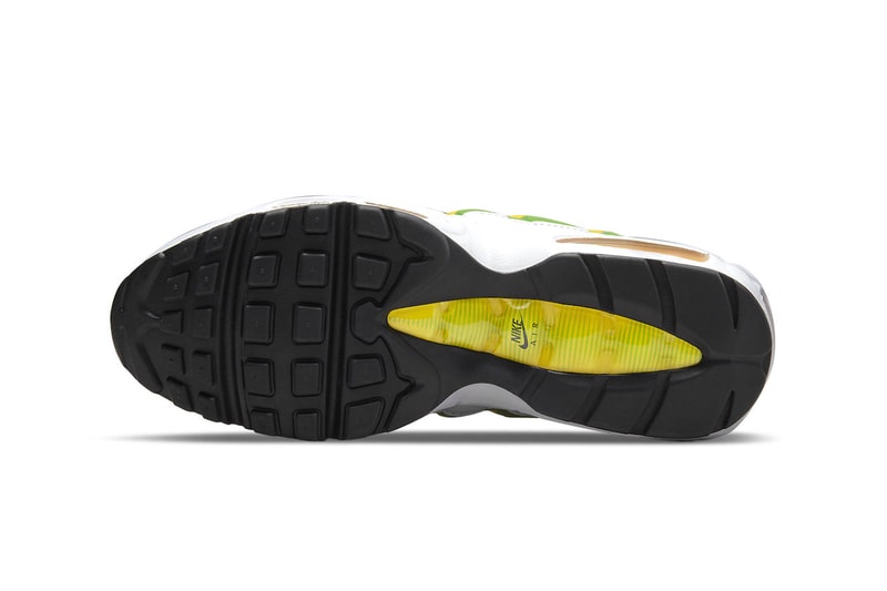 Nike Air Max 95 lemon lime dq3429 100 release info date price 180 USD white mesh leather suede green apple tour yellow