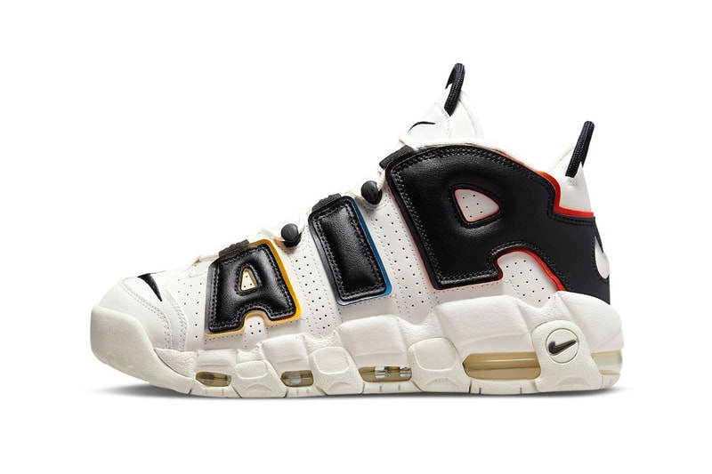 nike air more uptempo trading cards white black rainbow dm1297 100 footwear sneakers release info news 