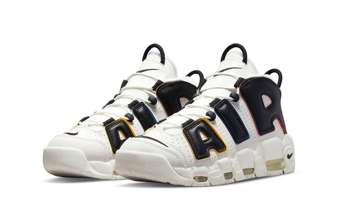 nike air more uptempo trading cards white black rainbow dm1297 100 footwear sneakers release info news 
