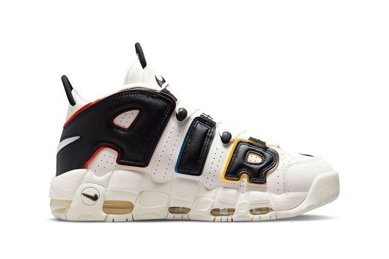 nike air more uptempo trading cards white black rainbow dm1297 100 footwear sneakers release info news 