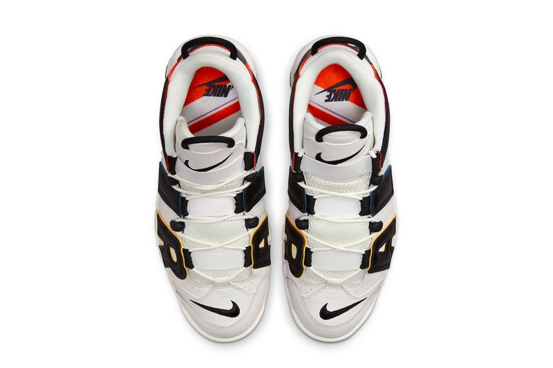 nike air more uptempo trading cards white black rainbow dm1297 100 footwear sneakers release info news 
