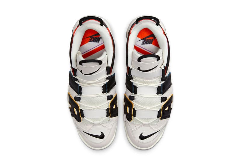 nike air more uptempo trading cards white black rainbow dm1297 100 footwear sneakers release info news
